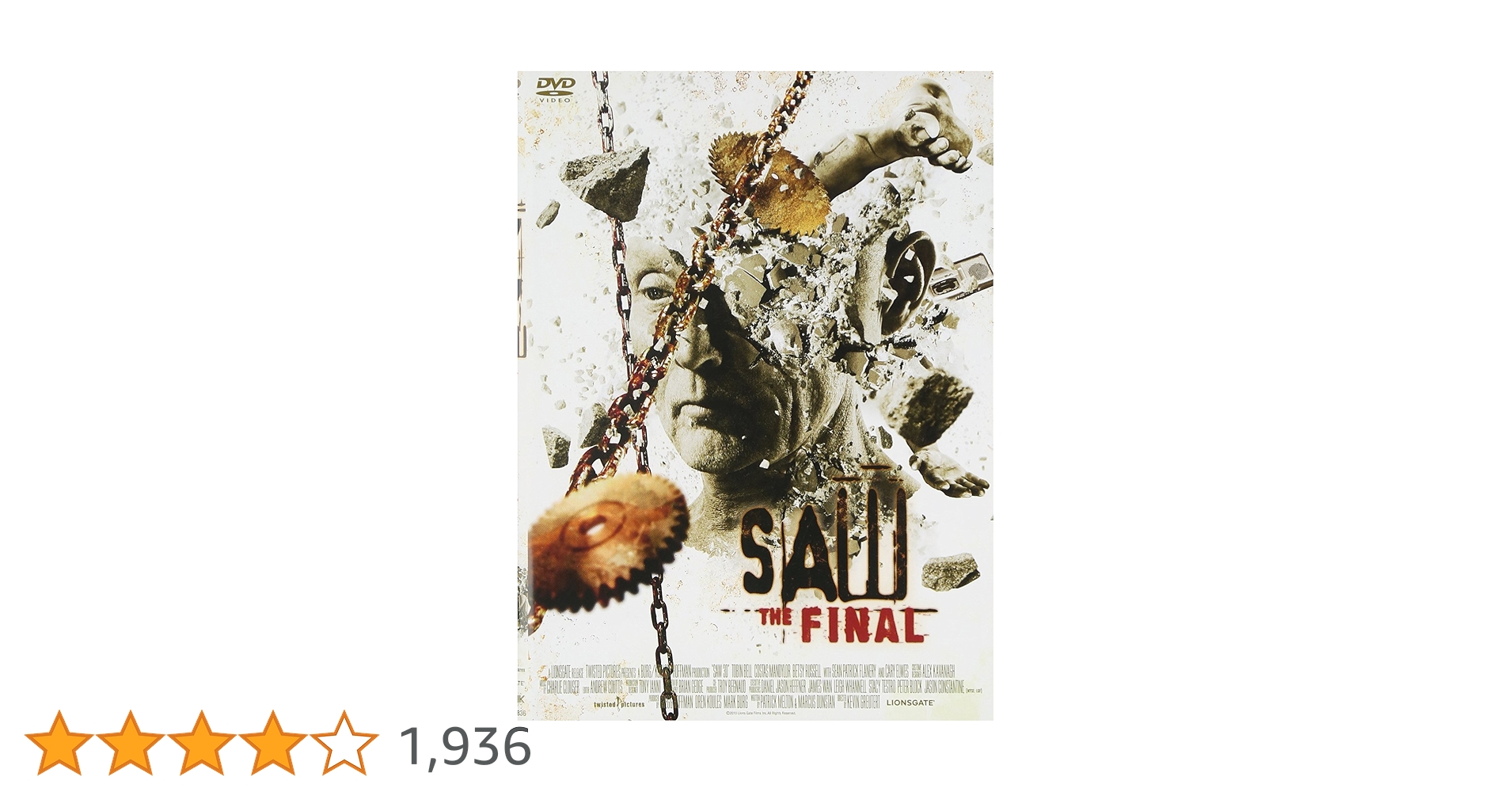 ソウ (SAW) DVD セット 1-6 + ザ・ファイナル Amazon.co.jp: SAW ソウ 1、2、3、4、5、6、ザ・ファイナル